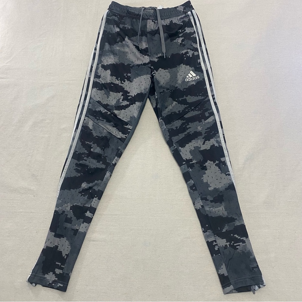 Adidas Pants Mens XS Tiro 19 Training Carbon Gray Digital Camo Track FK4493